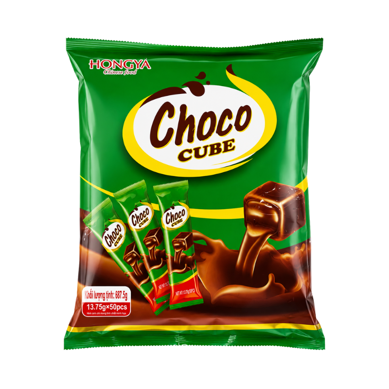 Kẹo Socola Choco Cube Hongya 687,5g – một lựa chọn đáng tham khảo trong Hongya