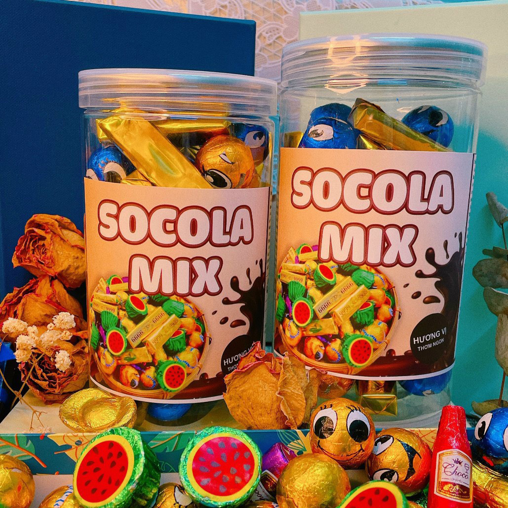 Nhiều kiểu socola mix tạo cảm giác thưởng thức đa dạng