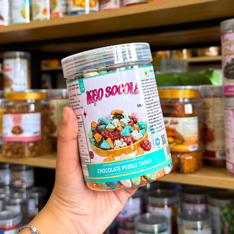 Kẹo Socola Sỏi Đá 500g Hộp Pet