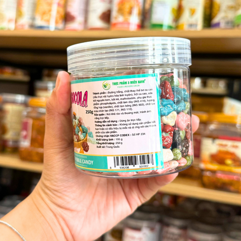 Kẹo Socola Sỏi Đá Mini Hộp Pet 250g