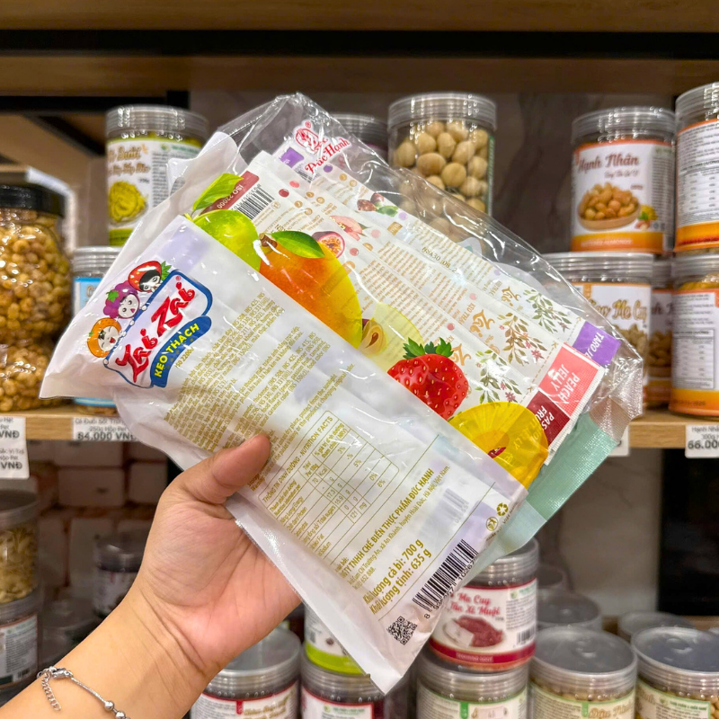 Kẹo Thạch Trái Cây Zai Zai Gói Lớn 635g