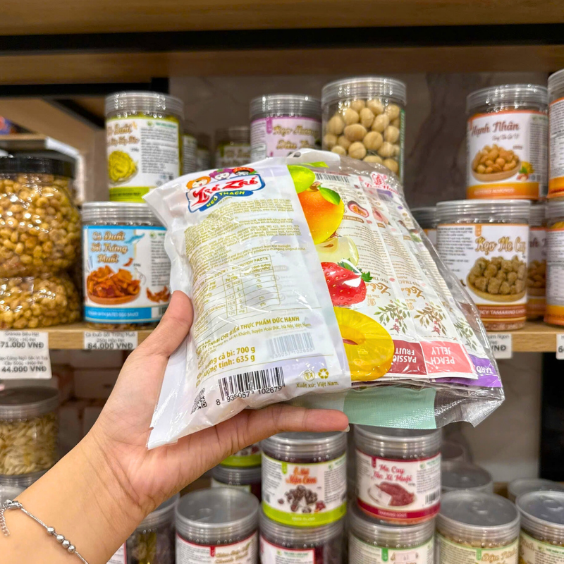 Kẹo Thạch Trái Cây Zai Zai Gói Lớn 635g
