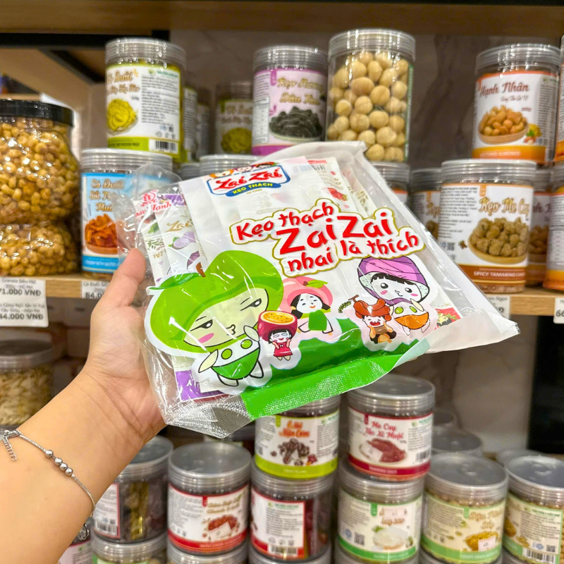 Kẹo Thạch Trái Cây Zai Zai Gói Lớn 635g