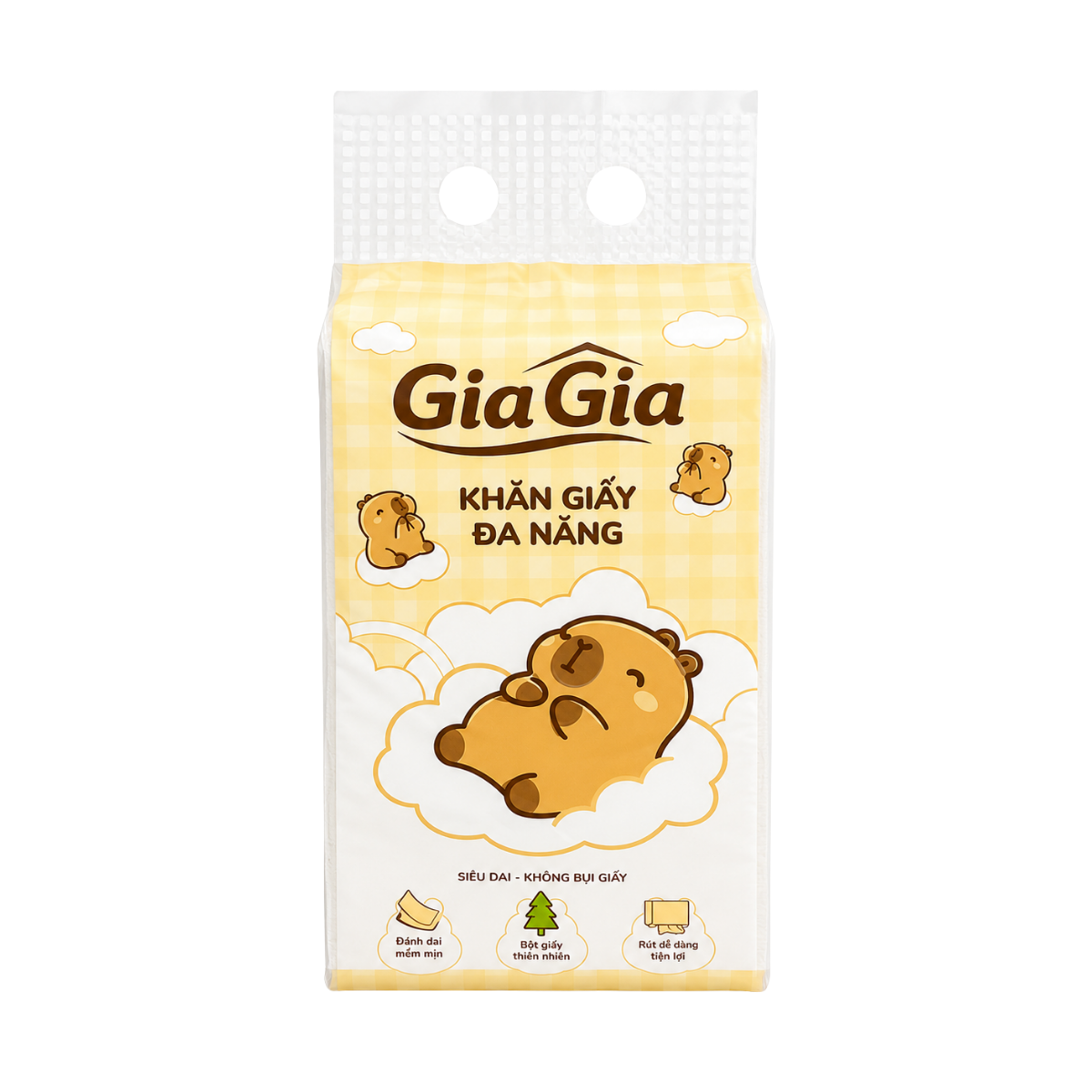 Khám phá Khăn Giấy Đa Năng Gia Gia Siêu Dai thuộc nhóm Dụng cụ chăm sóc cá nhân