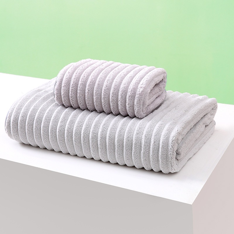 Khăn Tắm Sóng Nước Cotton Mềm Mịn Dễ Thấm Nước 70x140cm