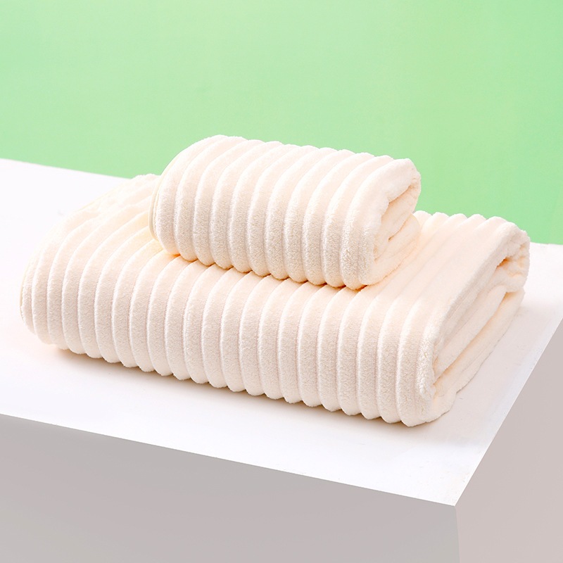 Khăn Tắm Sóng Nước Cotton Mềm Mịn Dễ Thấm Nước 70x140cm