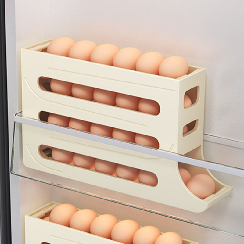 Khay Đựng Trứng Tự Lăn 4 Tầng ANN KHO GIA DỤNG