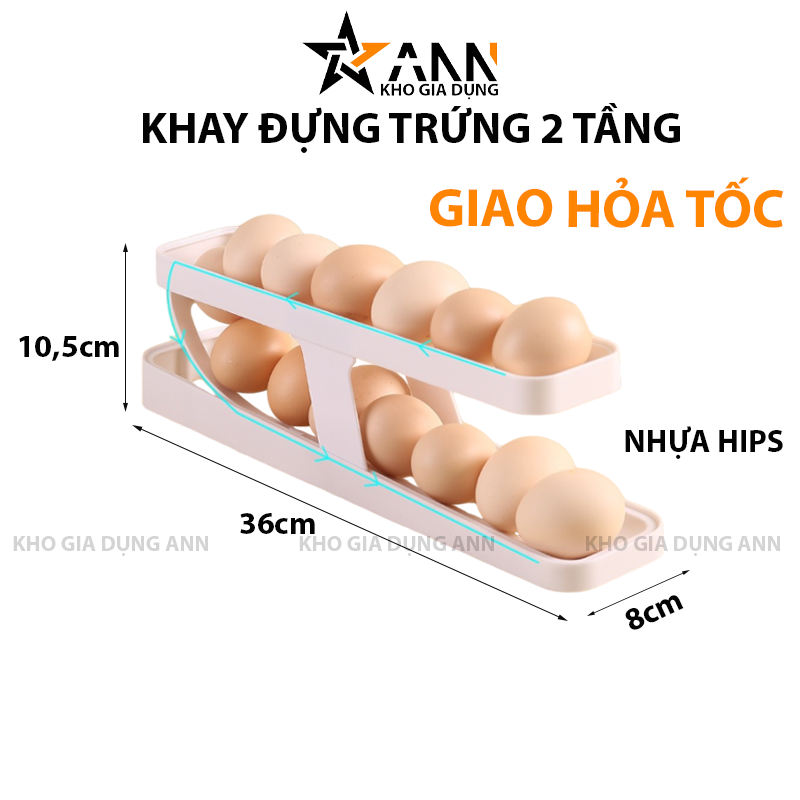 Kích thước 36 x 8 x 10,5 cm và kiểu khay 2 tầng