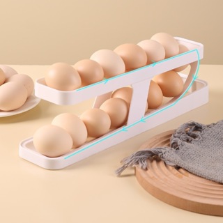 Khay Đựng Trứng Tự Lăn 2 Tầng 36x8x10,5cm