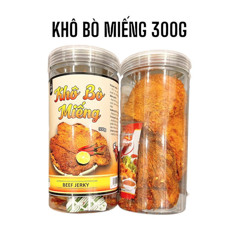 Khô Bò Miếng Thượng Hạng 300g Hộp