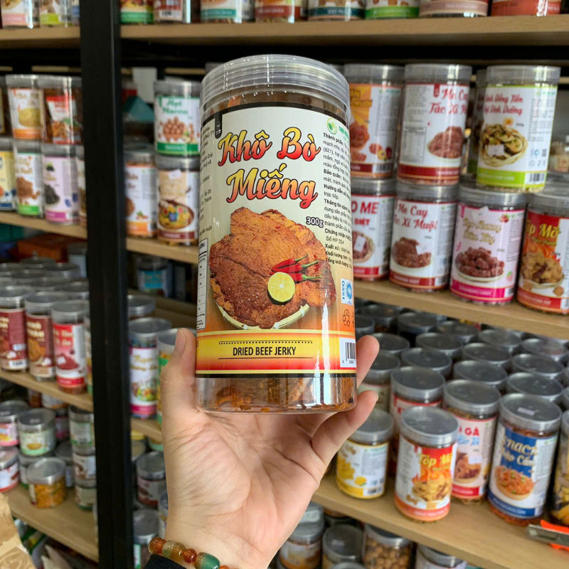 Khô Bò Miếng Thượng Hạng 300g Hộp