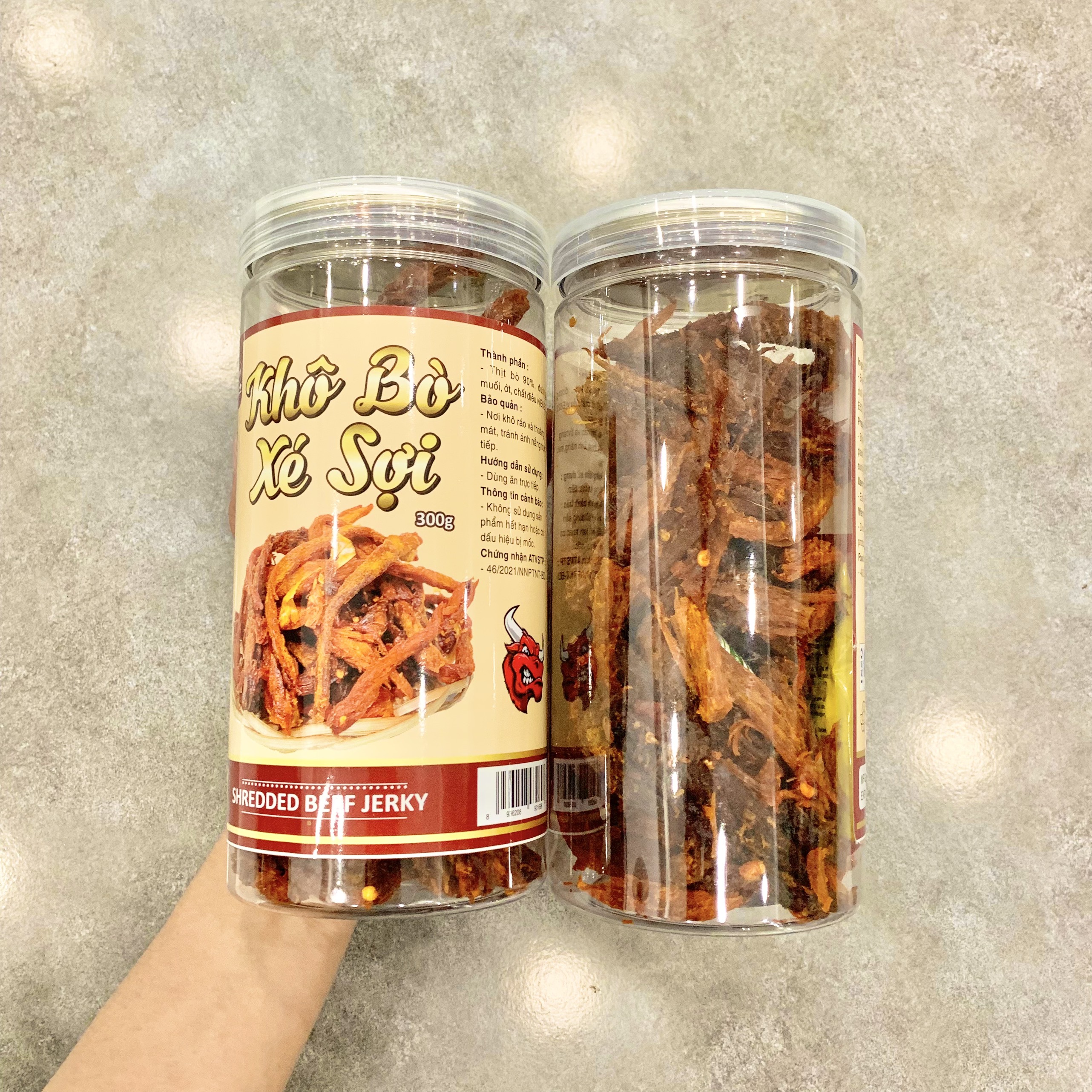 Khô Bò Xé Sợi Loại Ngon 300g Hộp