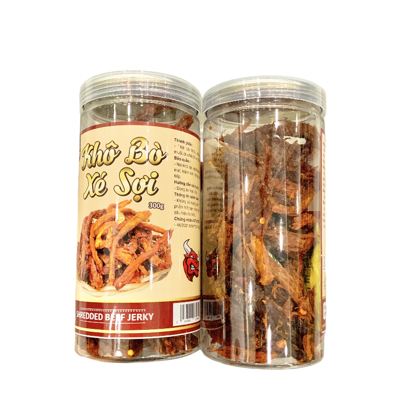 Khô Bò Xé Sợi Loại Ngon 300g hộp – một lựa chọn đáng tham khảo trong khô bò xé