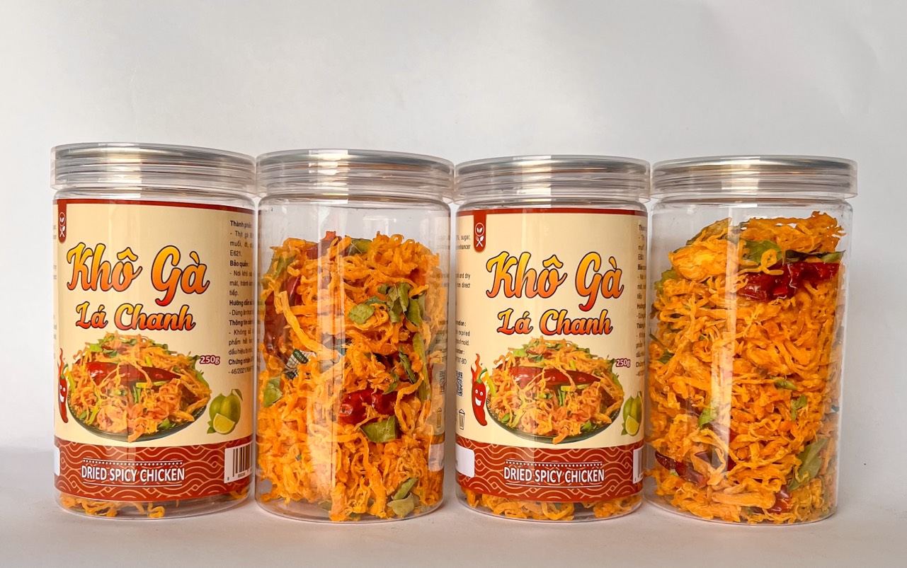 Khô Gà Lá Chanh Loại Ngon 300g Hộp