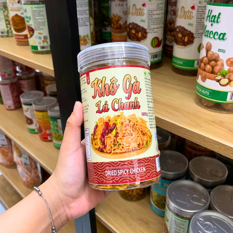 Mặt trước sản phẩm với quy cách hũ pet 250g