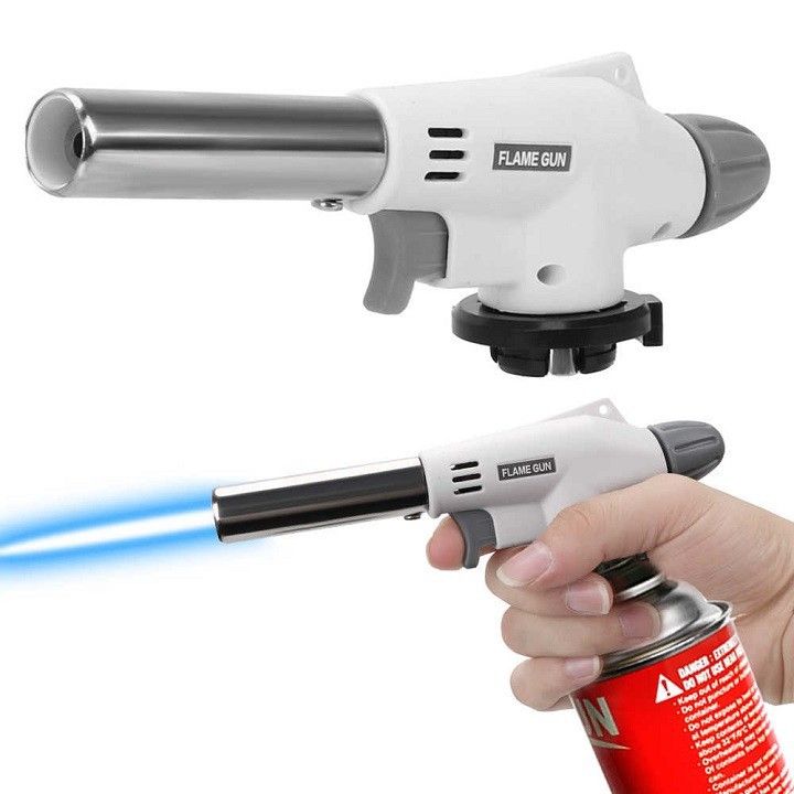 Kiểu dáng cầm tay nhỏ gọn khi gắn với bình gas mini