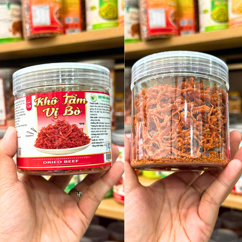 Hũ PET nắp vặn, nhãn sản phẩm rõ ràng