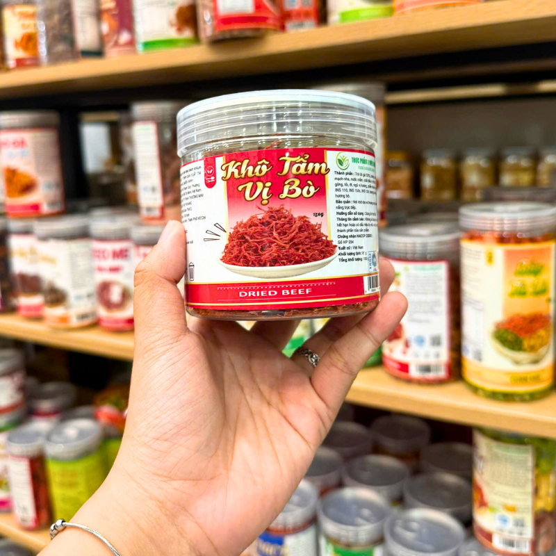 Khô Tẩm Vị Bò Mini Hộp PET 150g