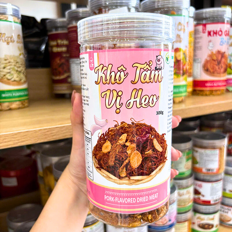 Mặt trước sản phẩm với quy cách 300g dạng hộp pet