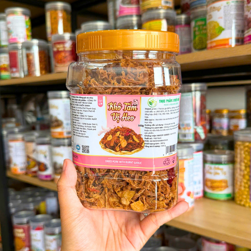 Hình ảnh tổng thể hộp khô tẩm vị heo 500g
