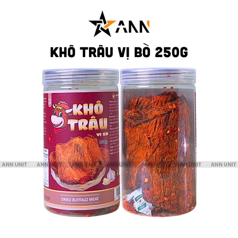Khô Trâu Miếng Tẩm Vị Bò 250g