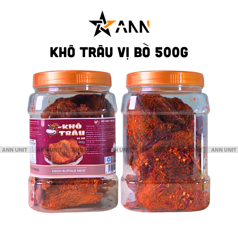 Hộp đựng sản phẩm 500g với nhãn nhận diện mặt trước