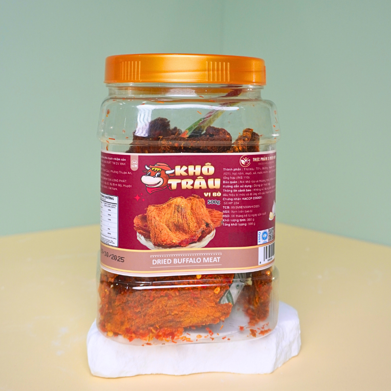 Khô Trâu Miếng Tẩm Vị Bò ANN 500g