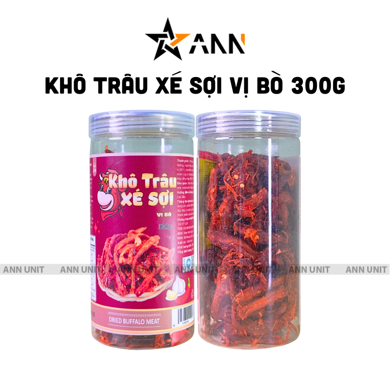 Khô Trâu Xé Sợi Tẩm Vị Bò 300g Hộp