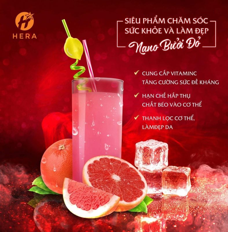 Kích hoạt làm mới lại cơ thể ngay trong 15 ngày với Nano Bưởi đỏ Hera