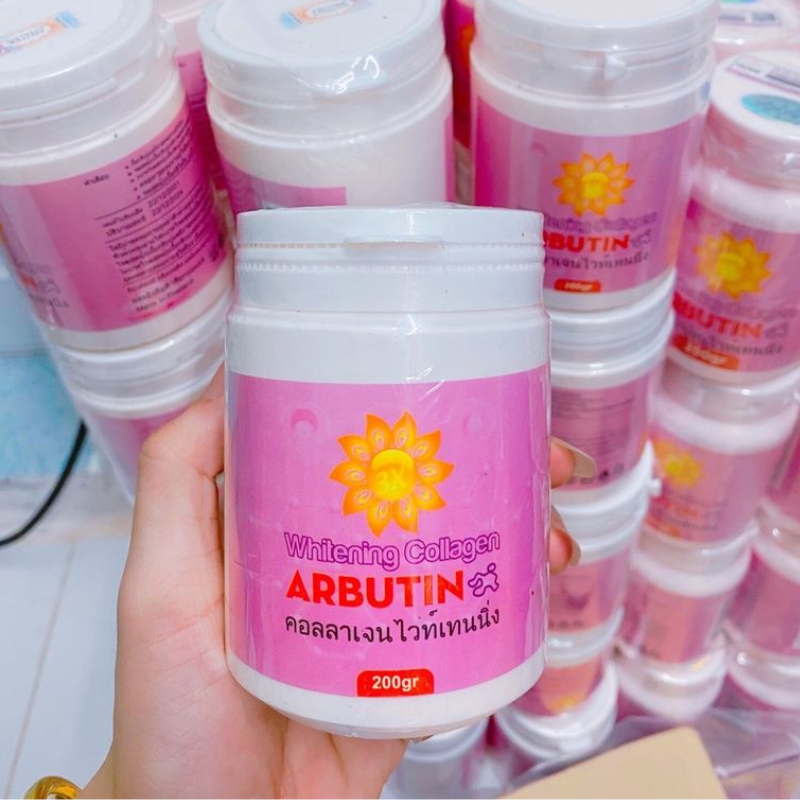 Kem Kích Trắng Abutine Arbutin 200g Màu Hồng