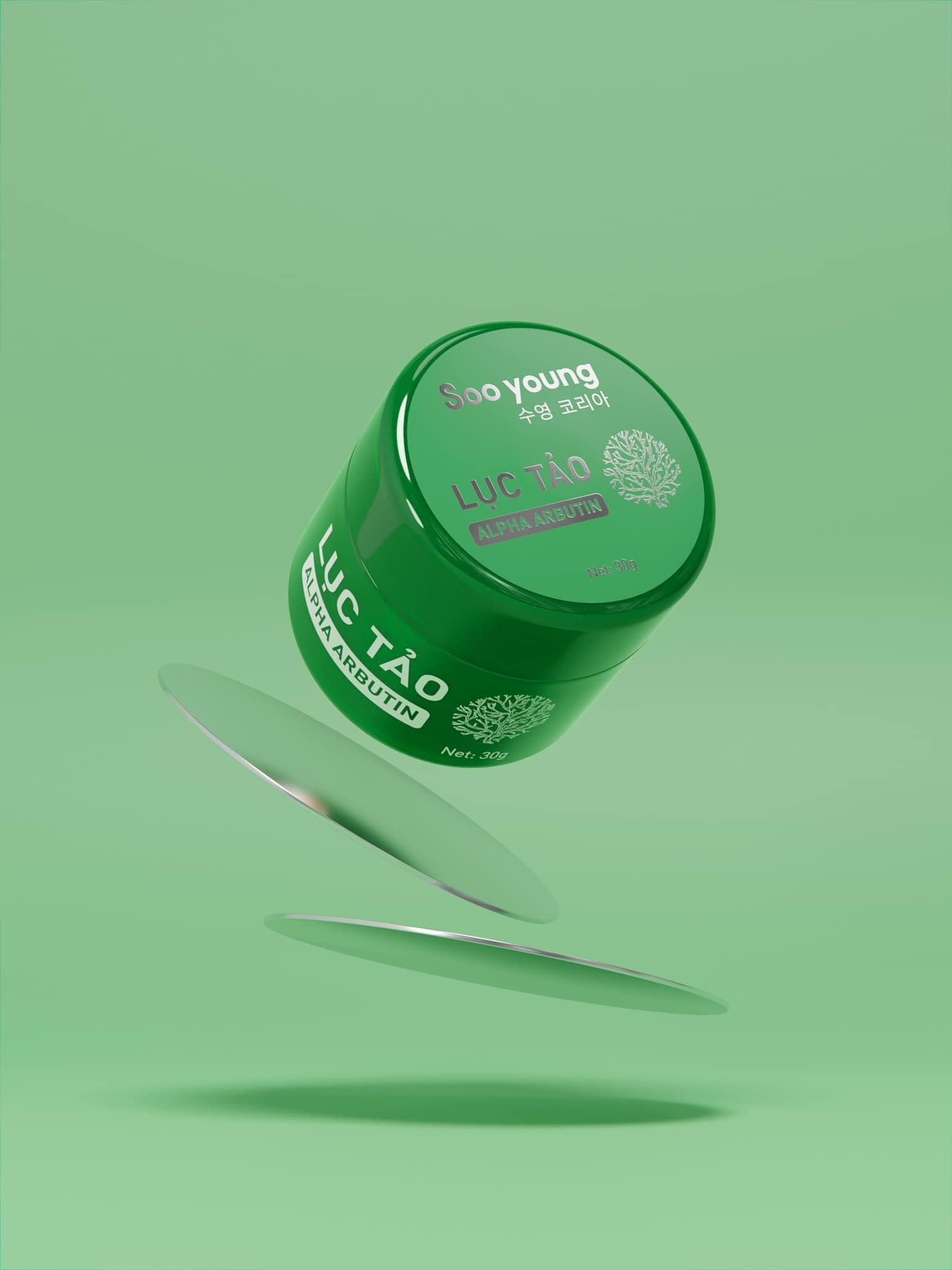 Kem dưỡng Kích Trắng Lục Tảo Alpha Arbutin Soo Young 30g