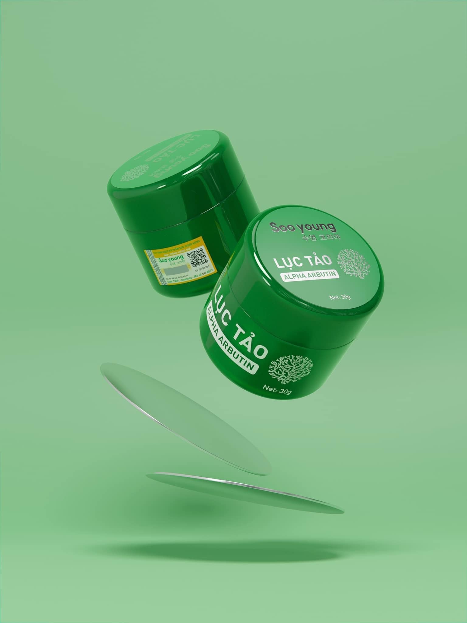 Kem dưỡng Kích Trắng Lục Tảo Alpha Arbutin Soo Young 30g