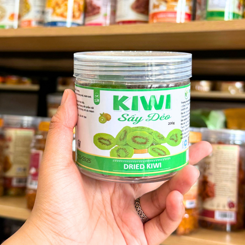 Kiwi sấy dẻo 200g hộp pet
