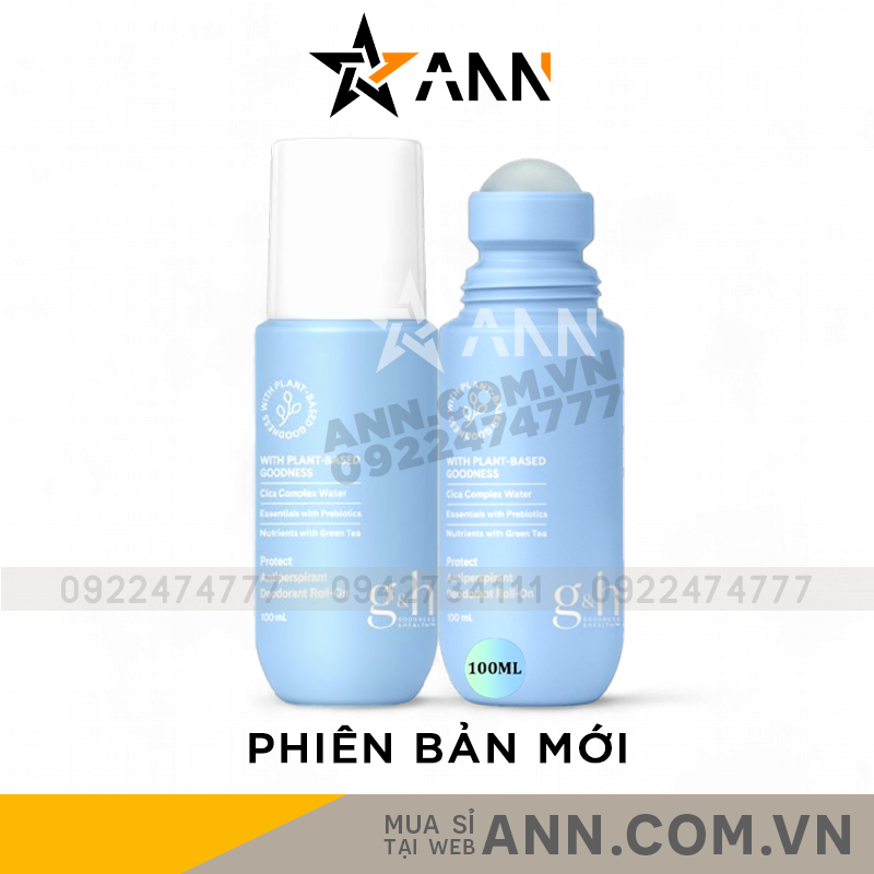 Lăn Khử Mùi Amway G&H Goodness Health Protect Antiperspirant Deodorant Roll-On 100ml