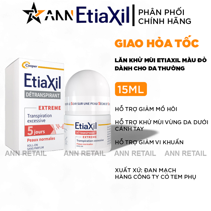 Lăn Khử Mùi Etiaxil Màu Đỏ 15ml