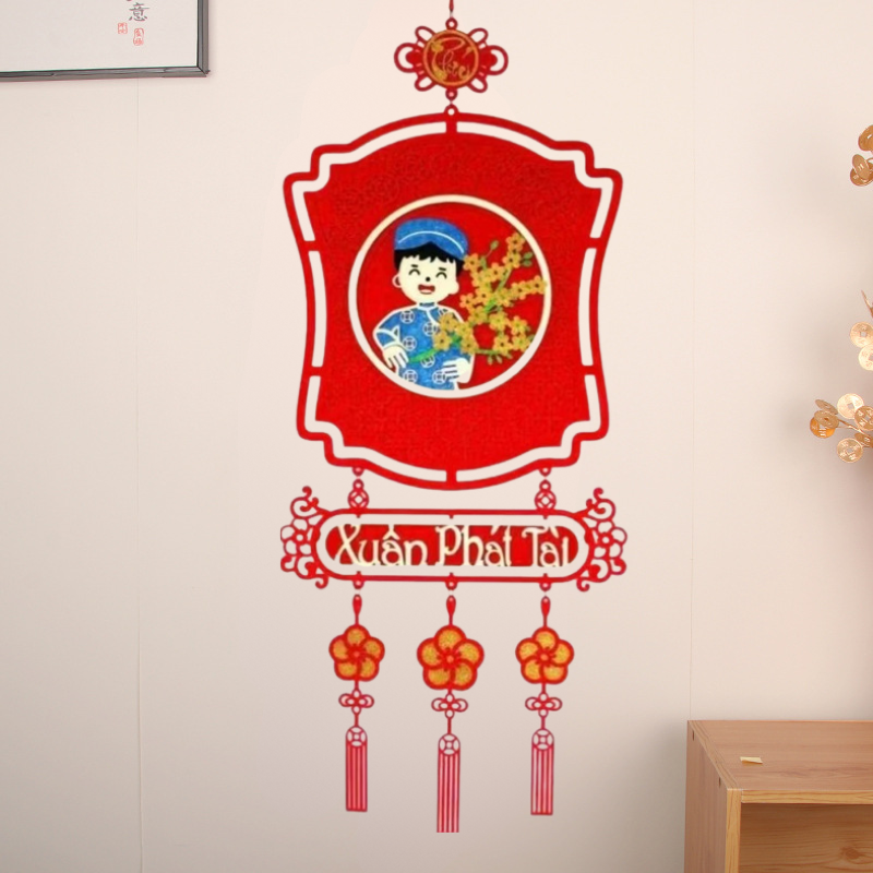 Mẫu trang trí dễ treo cho cửa nhà, phòng khách hoặc khu vực bán hàng.