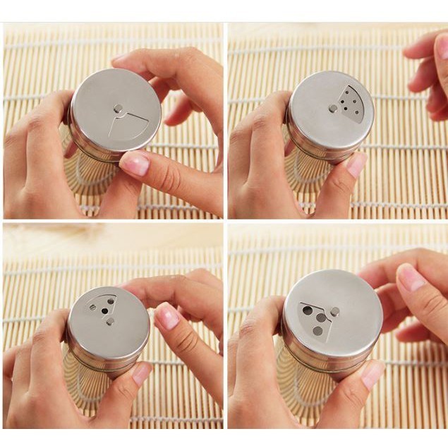 Minh họa các mức lỗ rắc trên nắp xoay