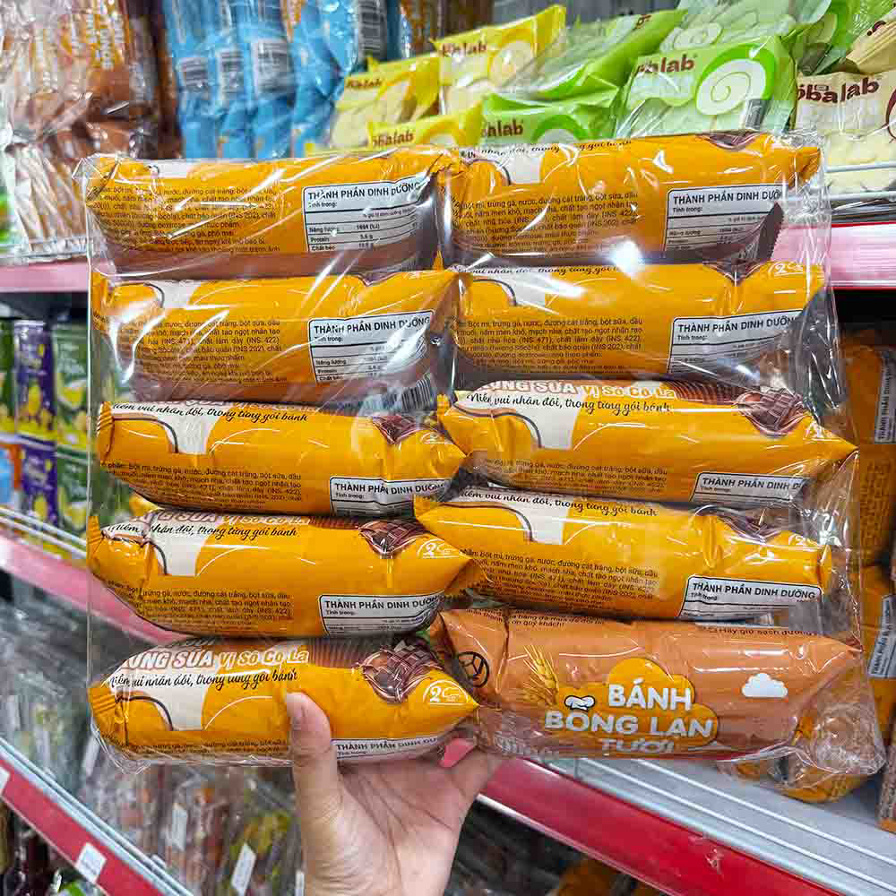 Lốc 10 gói bánh đóng chung tiện dùng
