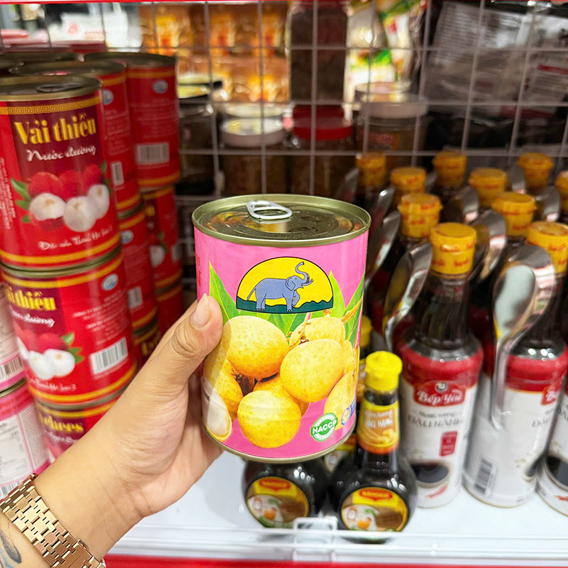 Long Nhãn Nước Đường Lon 565g