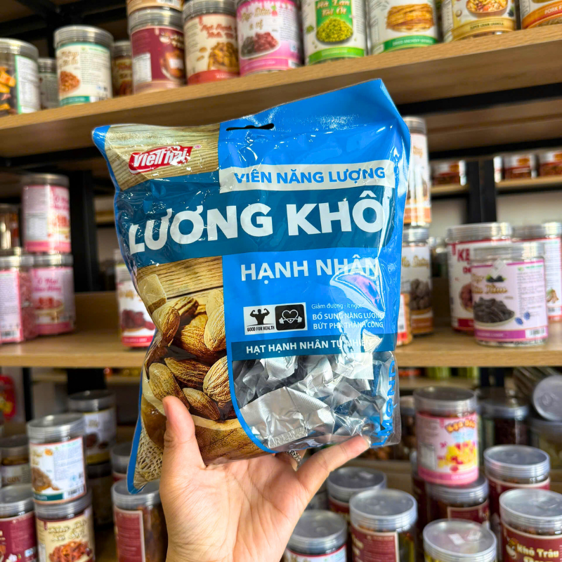 Lương Khô Viên Năng Lượng Việt Thái 350g - Gạo Lứt, Hạnh Nhân