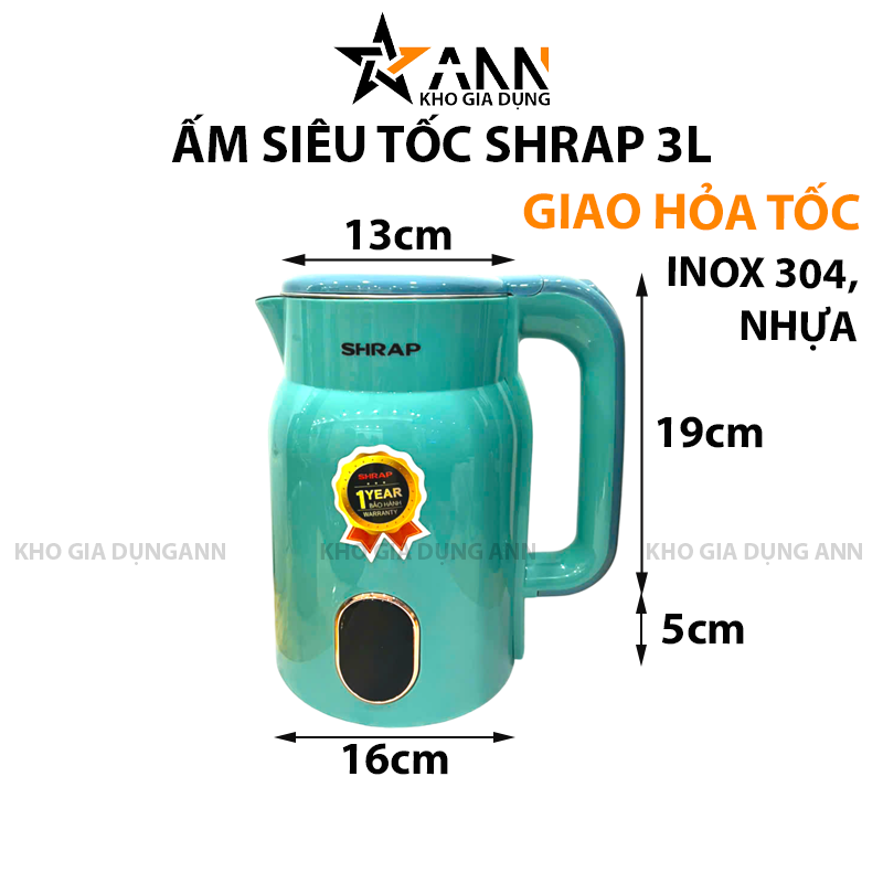 Hình minh họa kích thước và chất liệu inox 304, nhựa
