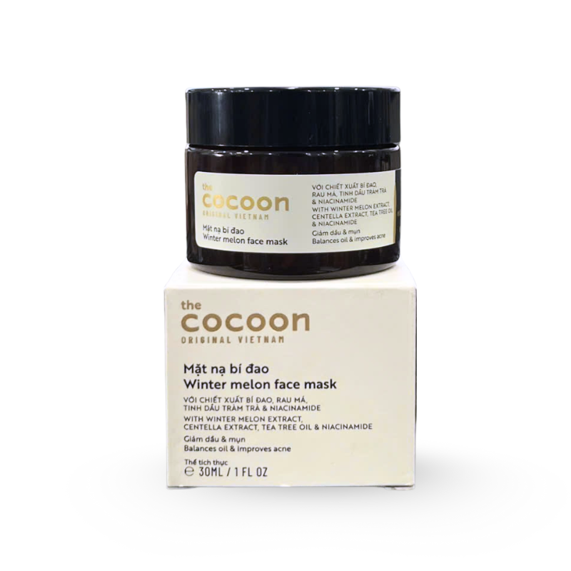 Mặt Nạ Bí Đao Cocoon 30ml Chính Hãng - Hỗ Trợ Giảm Mụn Giảm Dầu Giúp Làm Dịu Da phù hợp để tham khảo khi chọn cocoon original vietnam