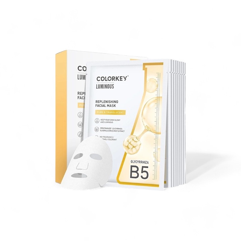 Hình ảnh Mặt Nạ Colorkey Luminous B5 Màu Vàng Cam Thảo Hộp 10 Miếng trong bộ sưu tập Mặt nạ dưỡng da
