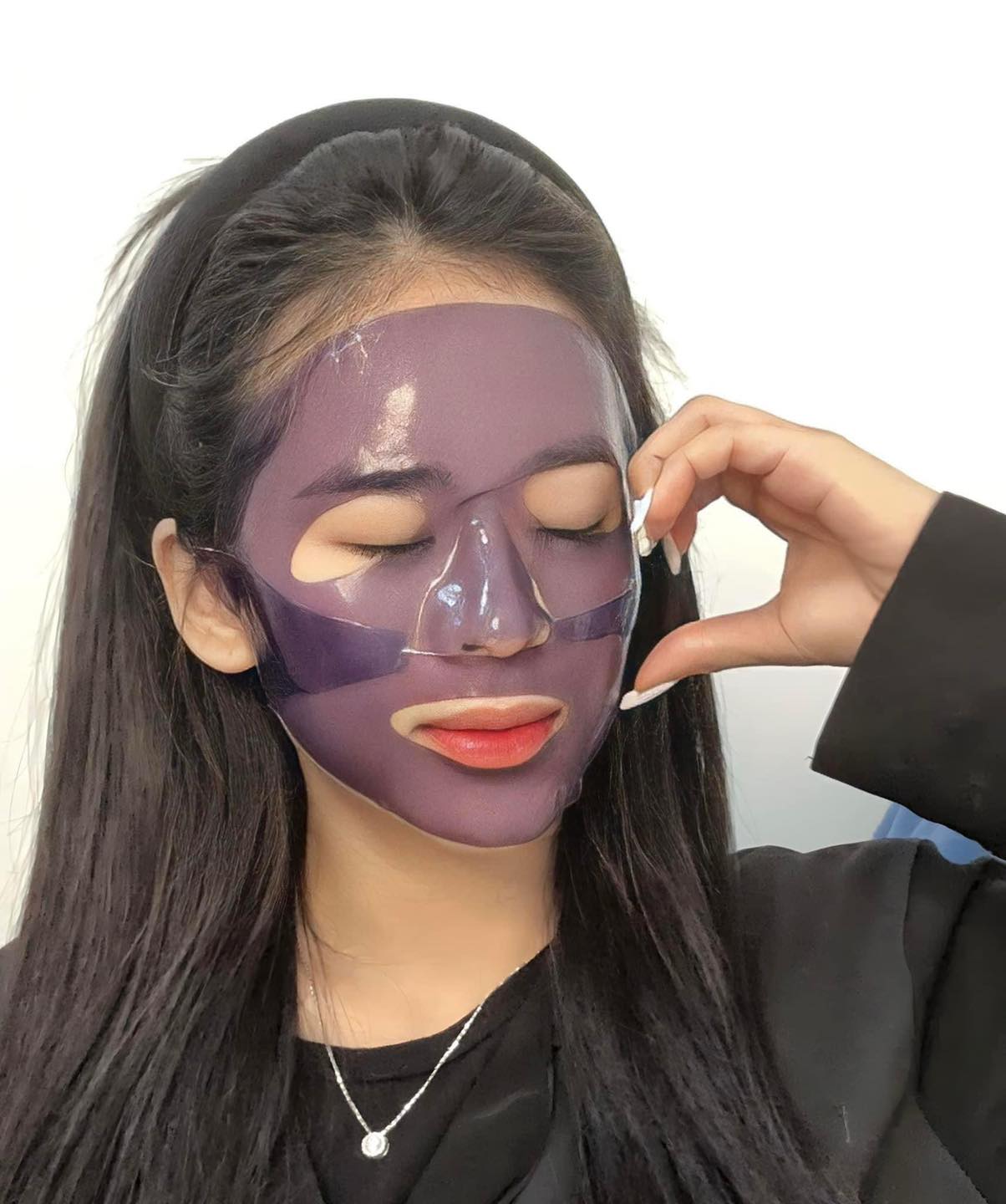 Mặt Nạ Thạch Collagen Meea Organic Màu Tím Bakuchiol Retinol Mask Hộp 5 Miếng