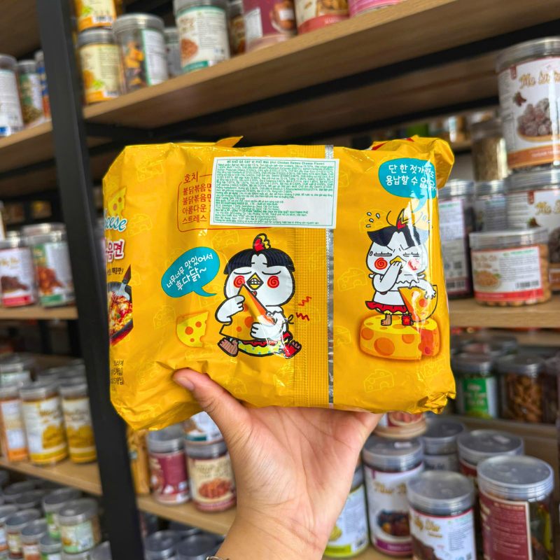 Mì Samyang Buldak Cheese Vị Gà Phô Mai Hàn Quốc 5 Gói