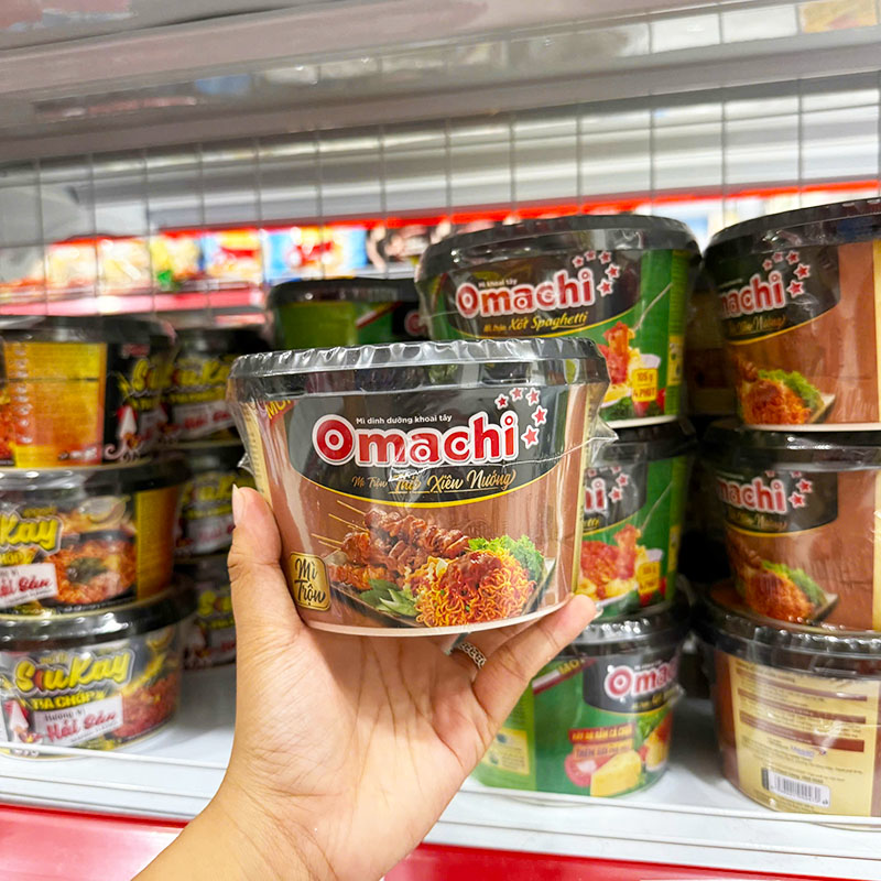 Bao bì dạng tô nhỏ gọn, dễ nhận biết hương vị thịt xiên nướng