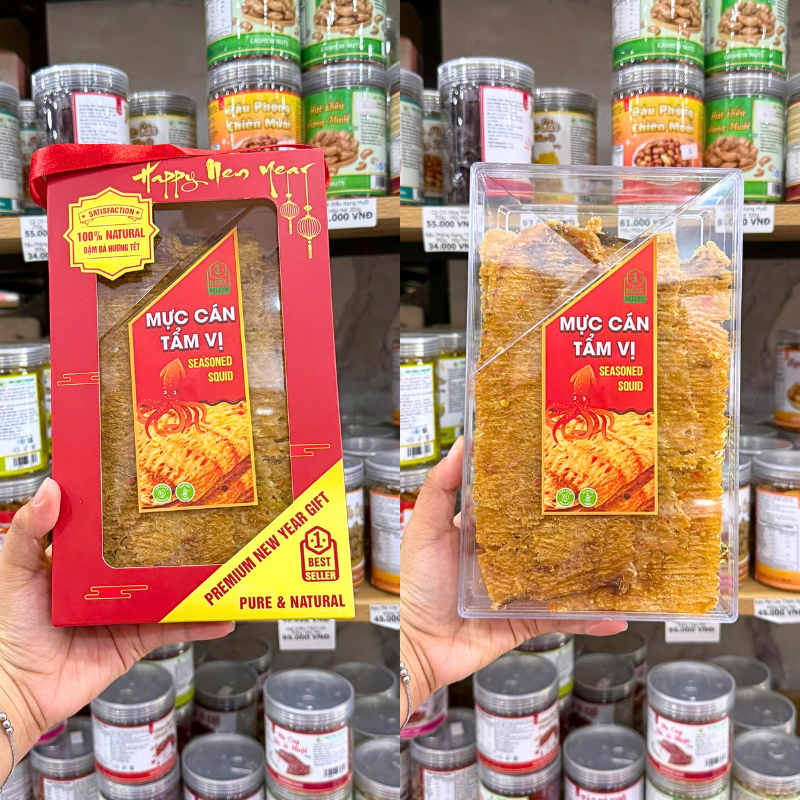 So sánh hộp ngoài và khay nhựa đựng mực bên trong