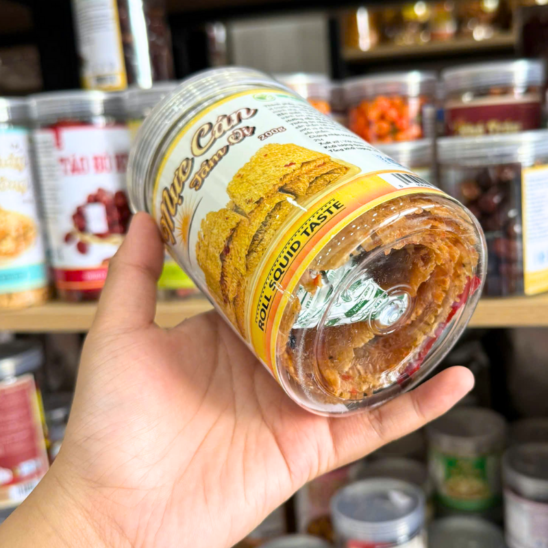 Mực Cán Tẩm Vị 200g Hộp Pet