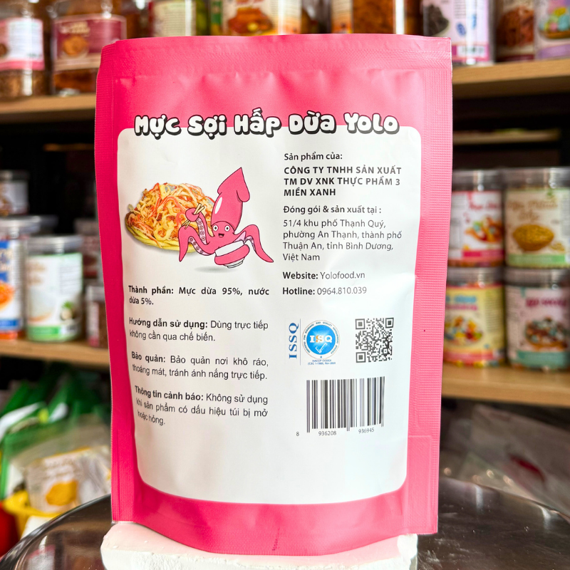 Mặt sau bao bì hiển thị thành phần và cách dùng