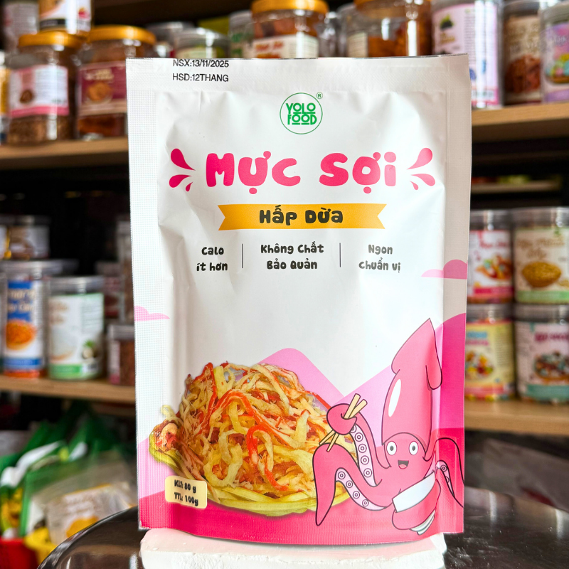 Mặt trước bao bì với tên sản phẩm và thông tin nổi bật